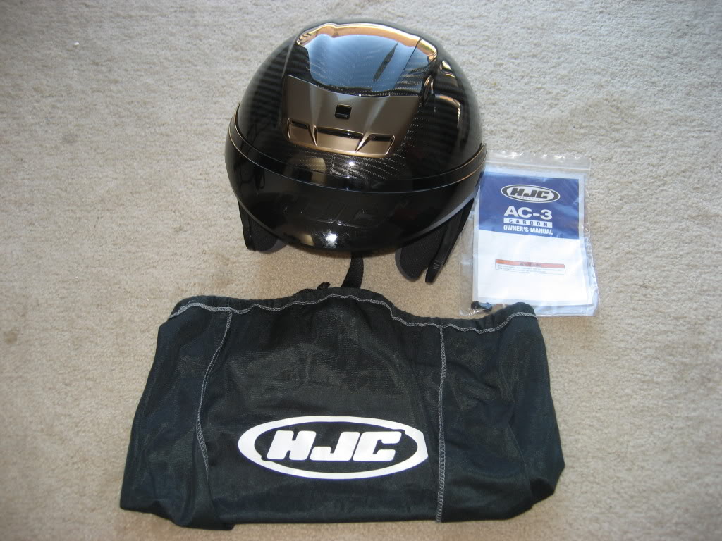 NEWER HJC AC-3 Carbon Fiber Motorcycle Scooter Helmet Size: Medium